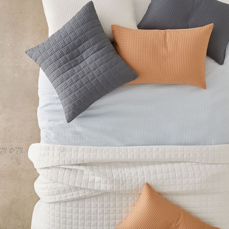 Windsor Waffle White Quilted Coverlet Set + Separates