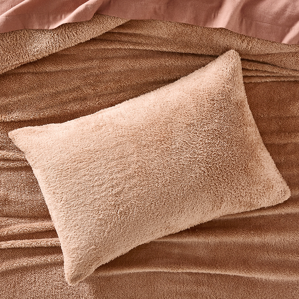 Sherpa Clay Quilt Cover Set Adairs