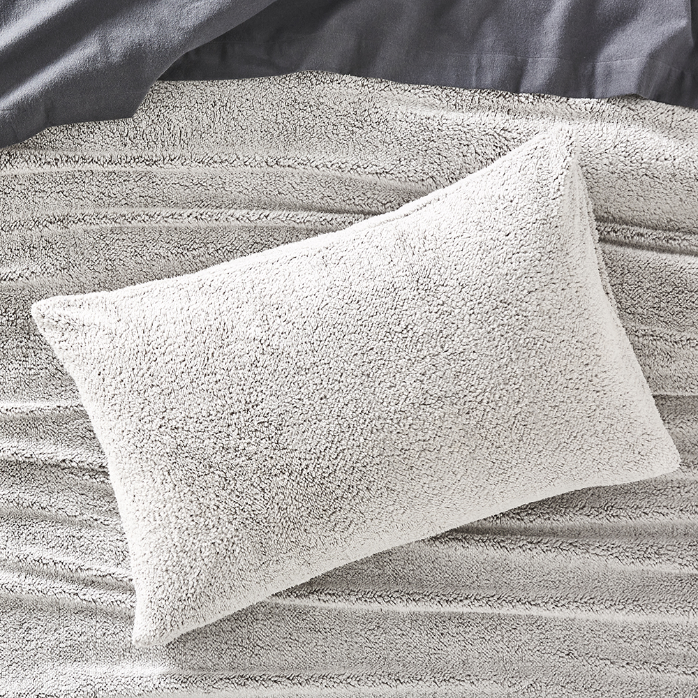 Sherpa Grey Marle Quilt Cover Set Adairs