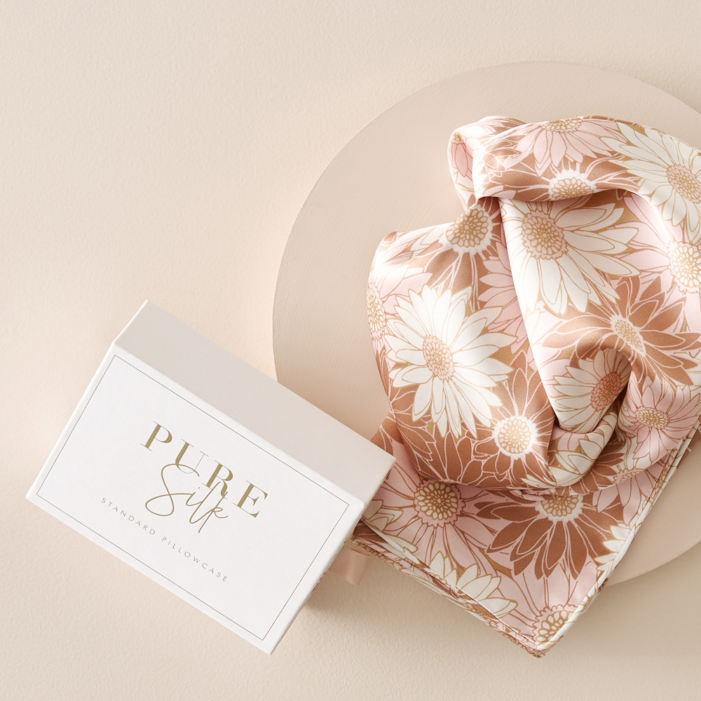 Pure Silk Daisy Dreams Printed Pillowcase Adairs