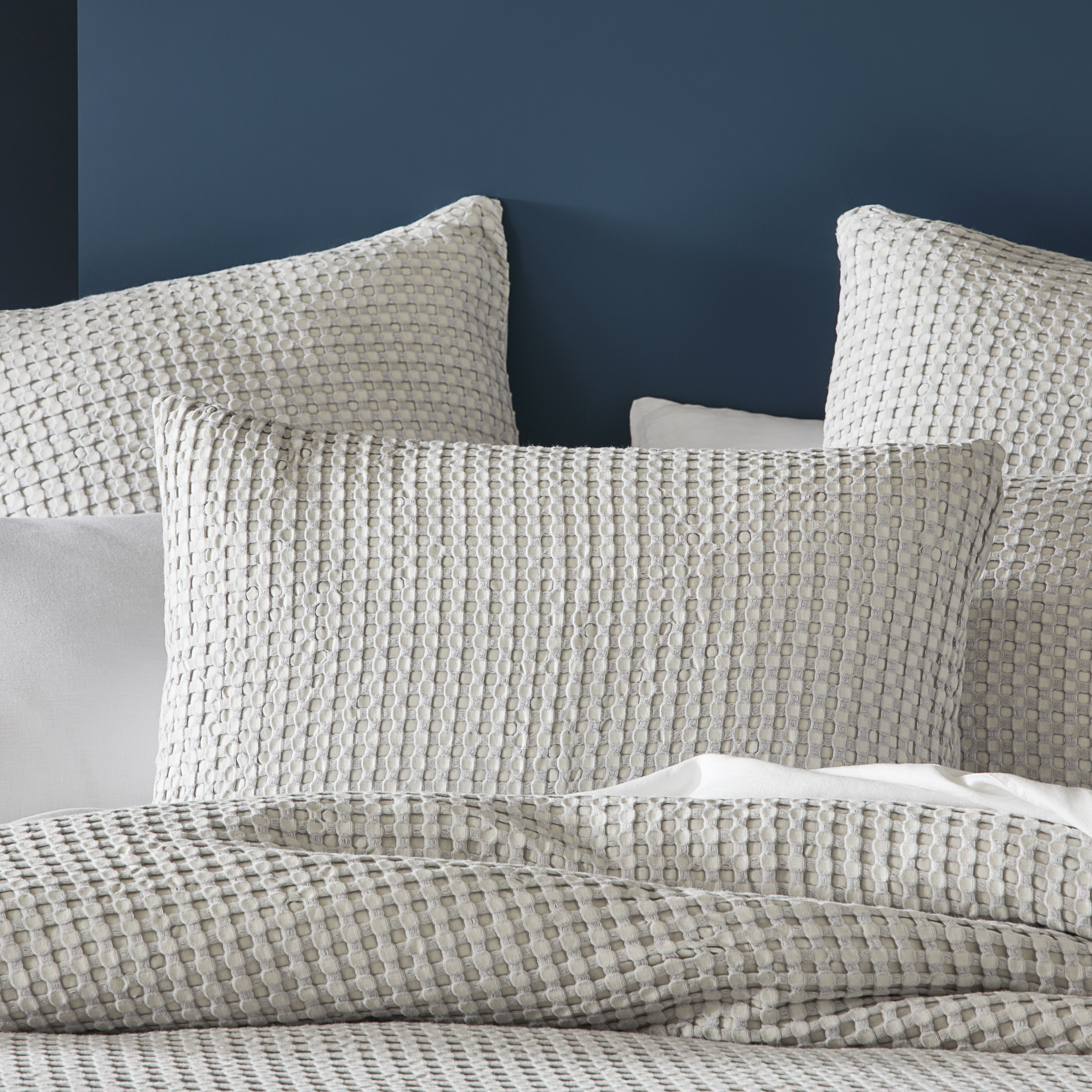 Bamboo Cotton Waffle Silver Grey Pillowcases Adairs