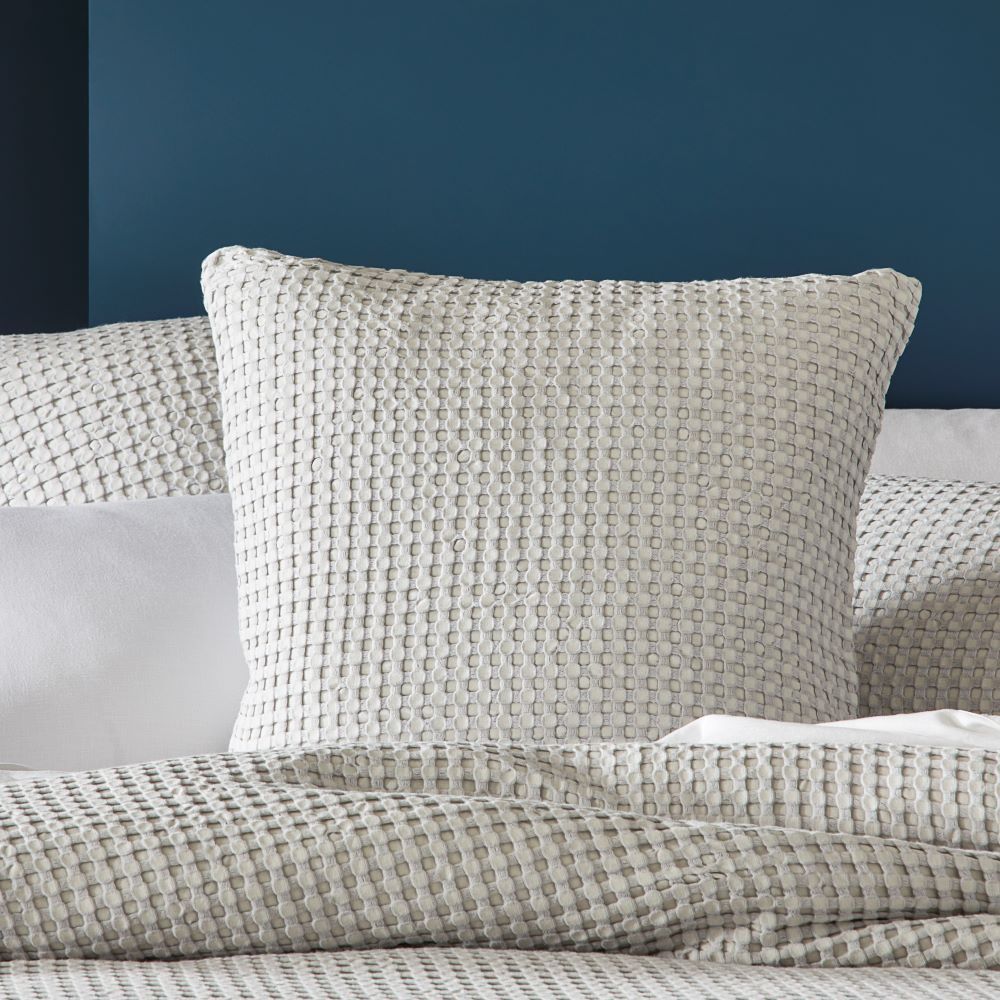 Bamboo Cotton Waffle Silver Grey Pillowcases Adairs