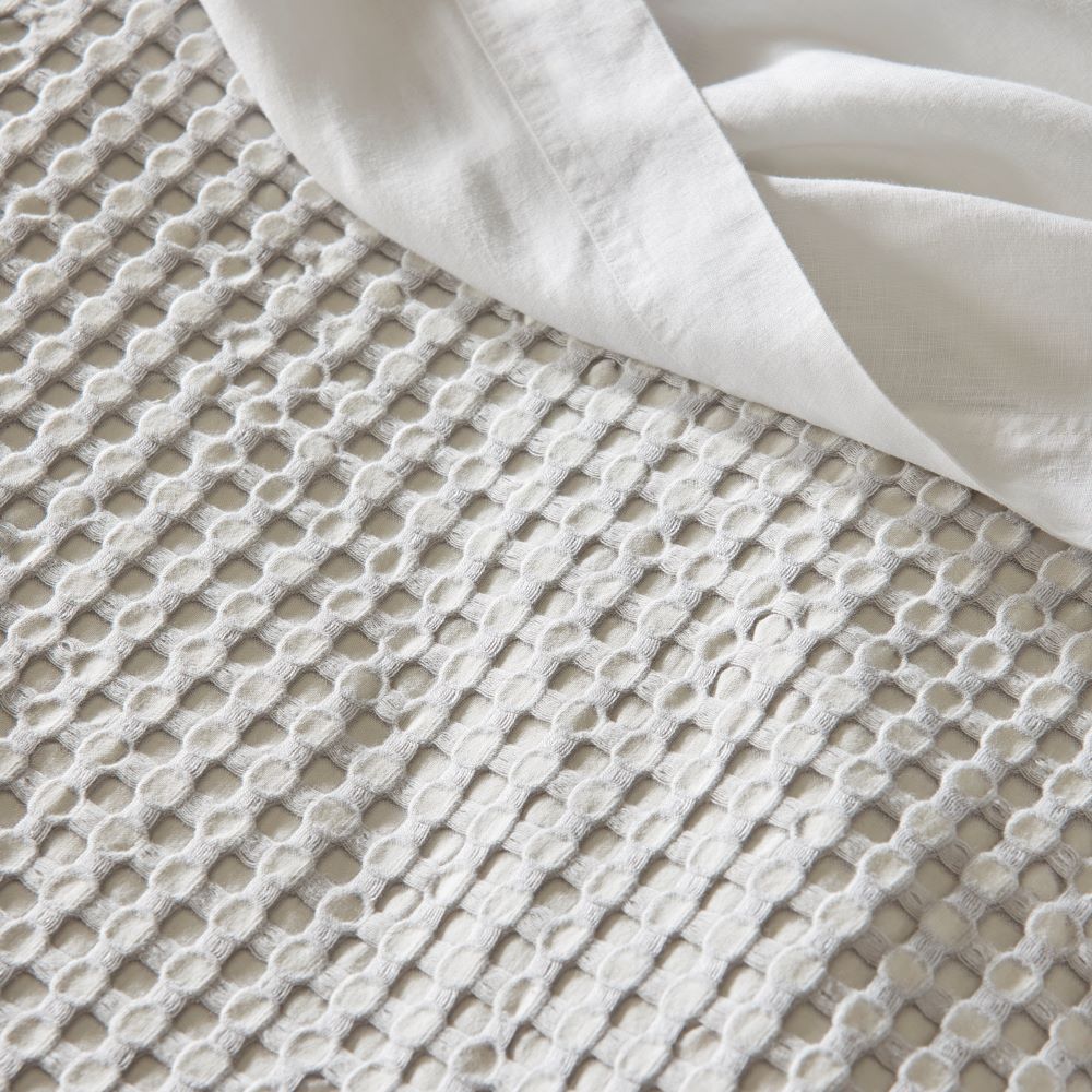 Bamboo Cotton Waffle Silver Grey Pillowcases Adairs