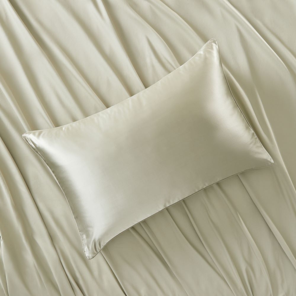 Pure Silk Tea Green Pillowcase Adairs