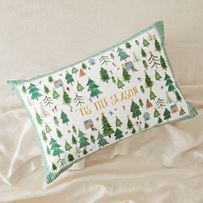 Tis The Season Christmas Text Pillowcase