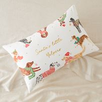 Santa's Little Yelper Christmas Text Pillowcase