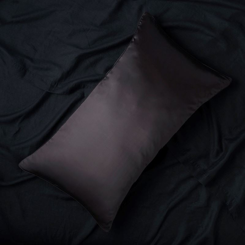 Pure Silk Black Pillowcases