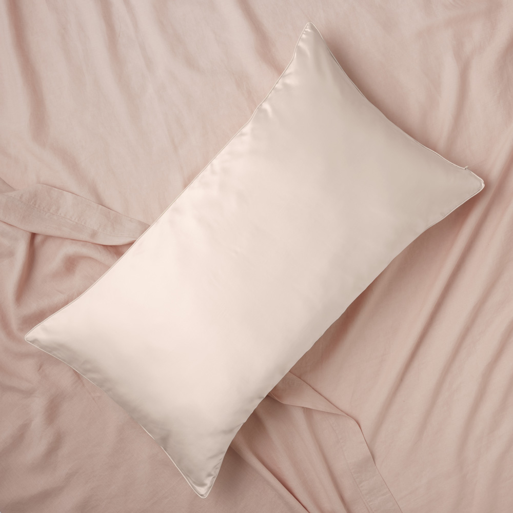 Pure Silk Shell Pink Pillowcases | Adairs