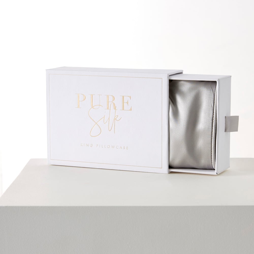 Pure Silk Silver Pillowcases Adairs