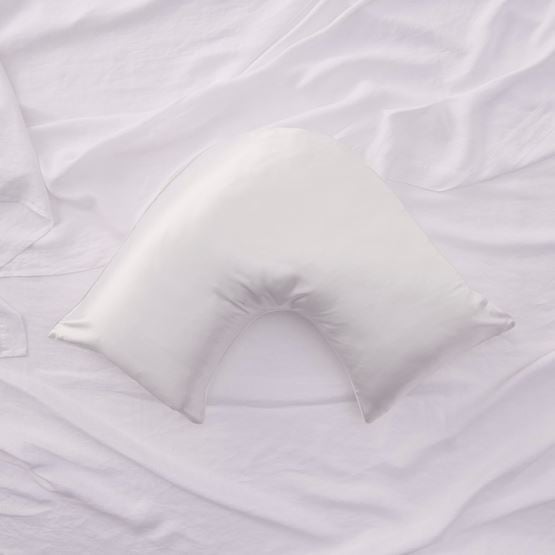 Pure Silk Antique White U Shape Pillowcase