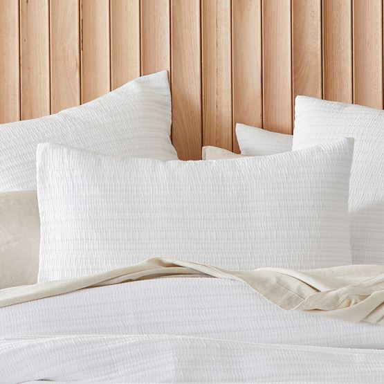 Hayman Quilted White Pillowcase