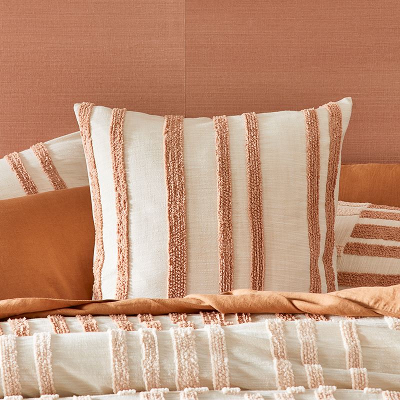 Jagger Tufted Clay Quilt Cover Separates