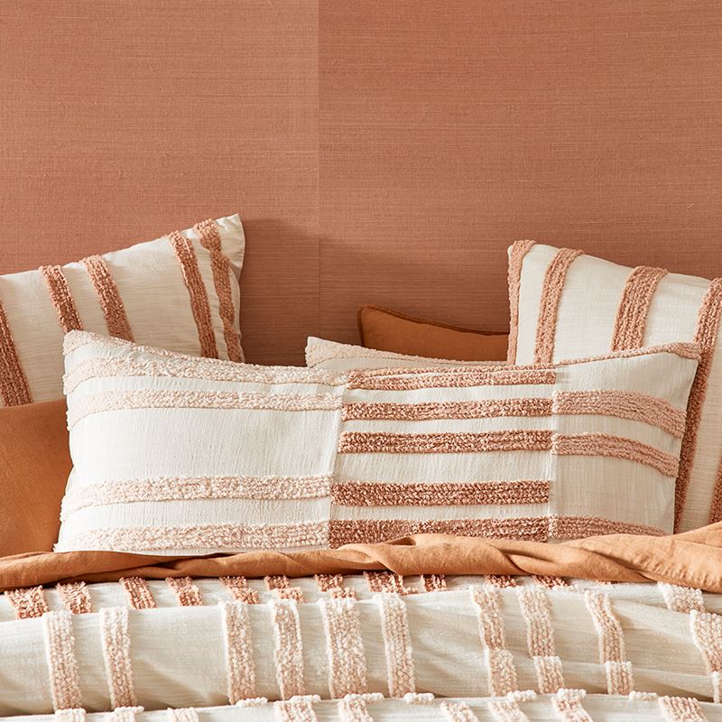 Jagger Tufted Clay Quilt Cover Separates