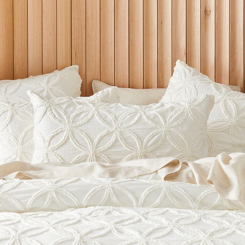 Barossa Tufted Off White Quilt Cover Separates