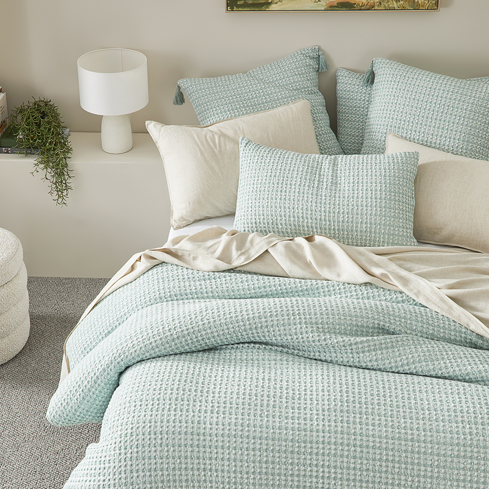 Ren Waffle Soft Sage Quilt Cover Separates Adairs ren-waffle-soft-sage-quilt-cover-separates-adairs