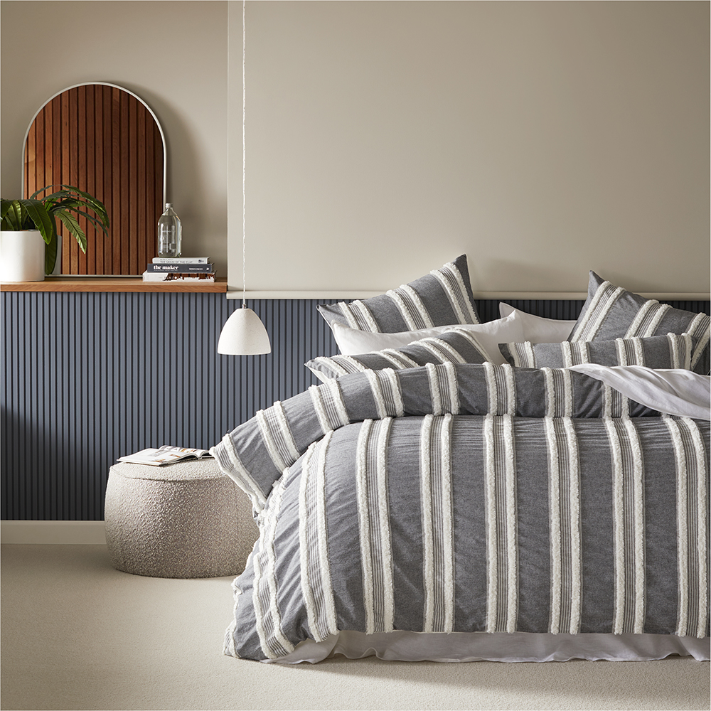 Adairs grey quilt cover sale