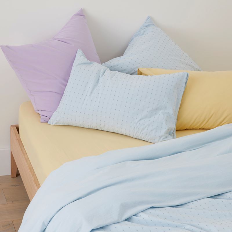 Remi Soft Blue Pillowcases