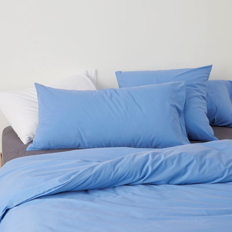 Stonewashed Cotton French Blue Pillowcases
