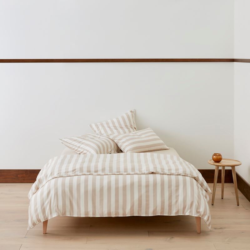 Bamboo Linen Natural Stripe Pillowcases