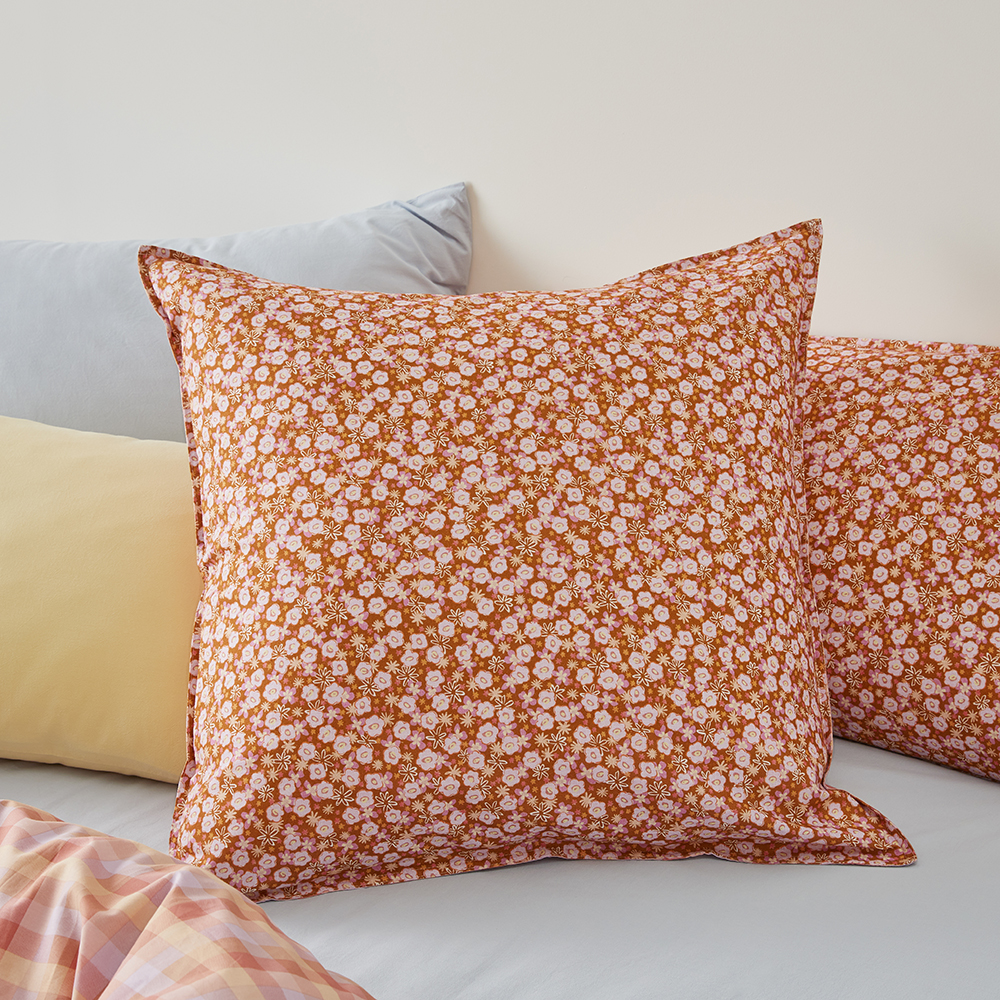 Sunset Paprika Floral Pillowcases Adairs