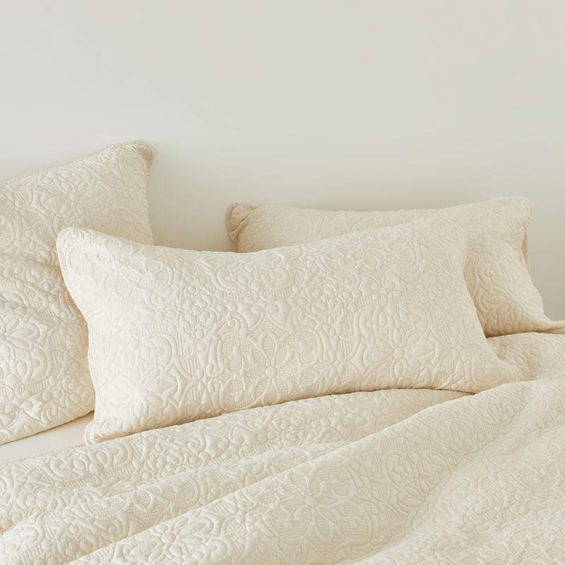 Chloe Ivory Quilted Quilt Cover Separates