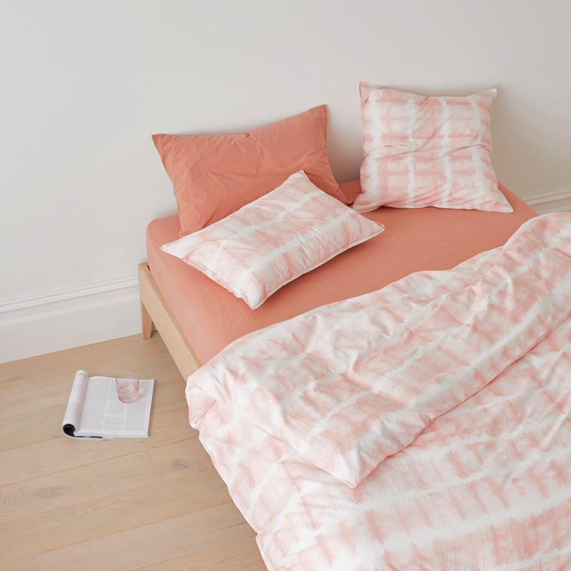 Stonewashed Cotton Peach Tie Dye Quilt Cover Separates