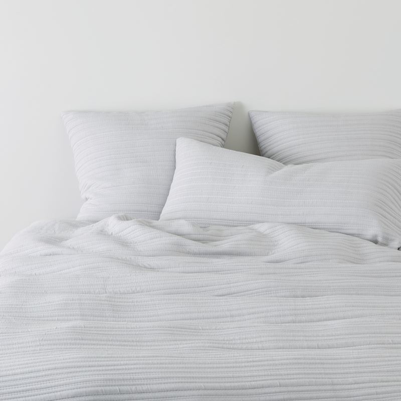 Hayman Soft Grey Quilted Pillowcases