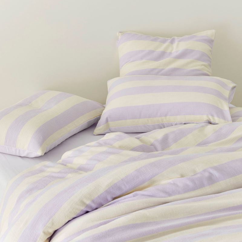 Henna Stripe Butter Quilt Cover Separates