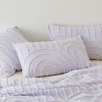 Archie Lilac Tufted Pillowcase