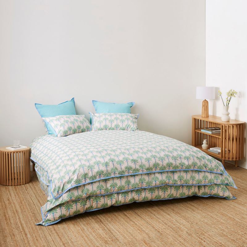 Panama Palm Green Quilt Cover Set + Separates