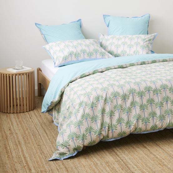 Panama Palm Green Quilt Cover Set + Separates