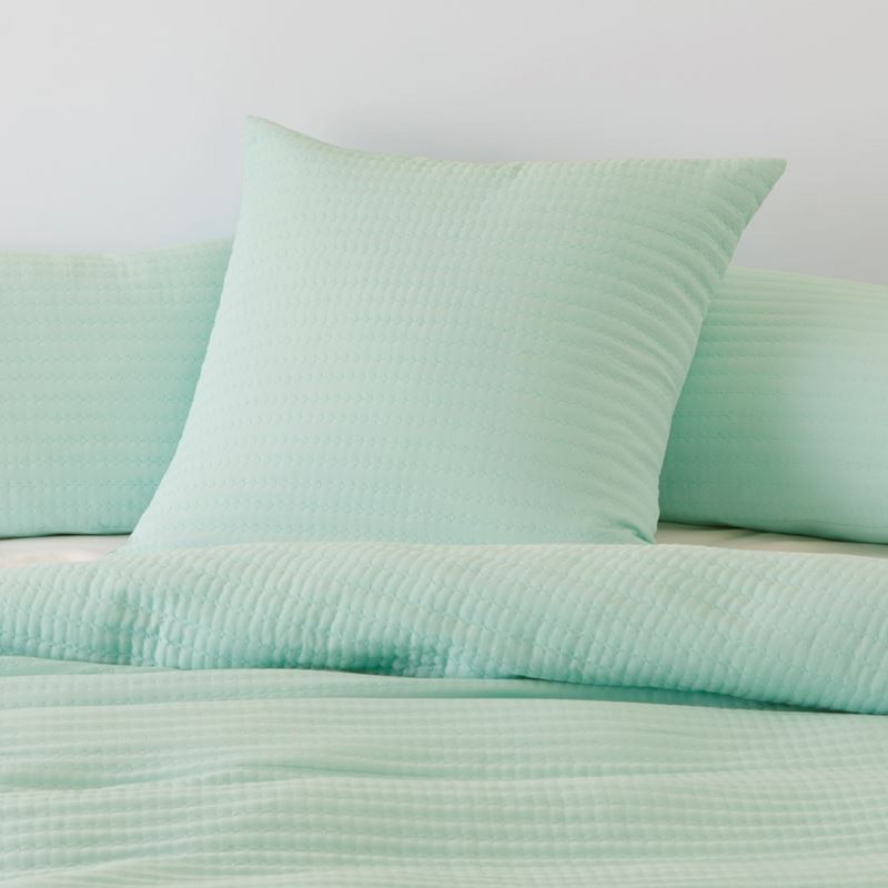 Oakley Mint Blue Quilted Pillowcases