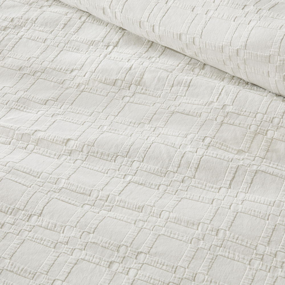 Portland Matelasse Oat Marle Quilt Cover Separates