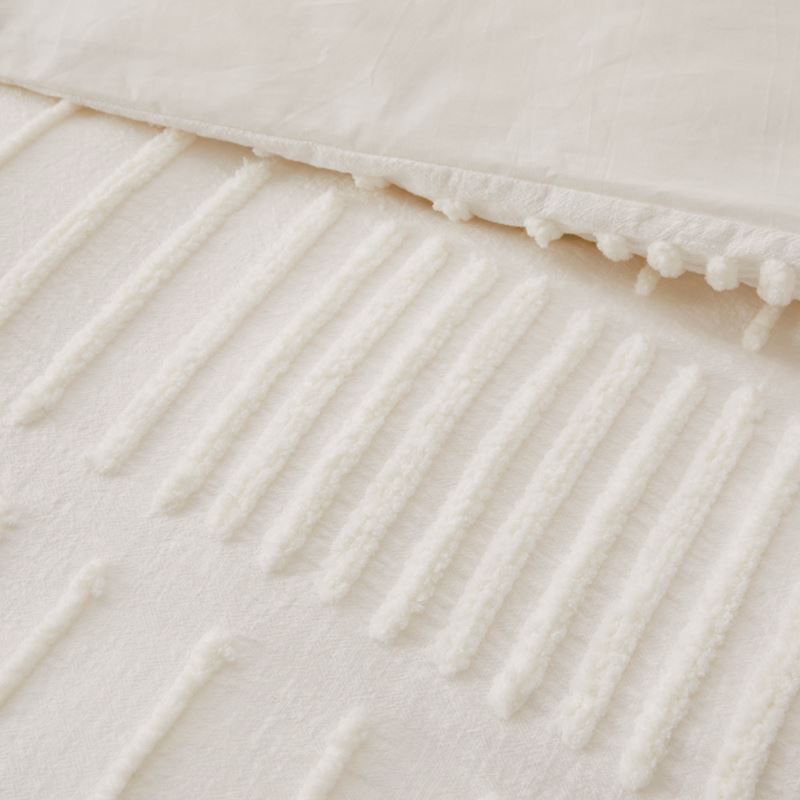 Cody White Tufted Quilt Cover Separates