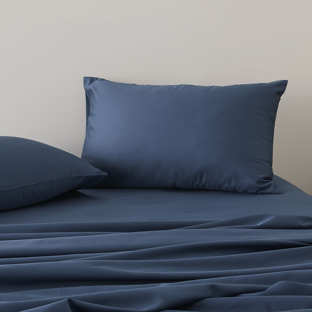 Home Sheets 600tc 600TC Bamboo Cotton Blue Slate Sheet Set | Adairs