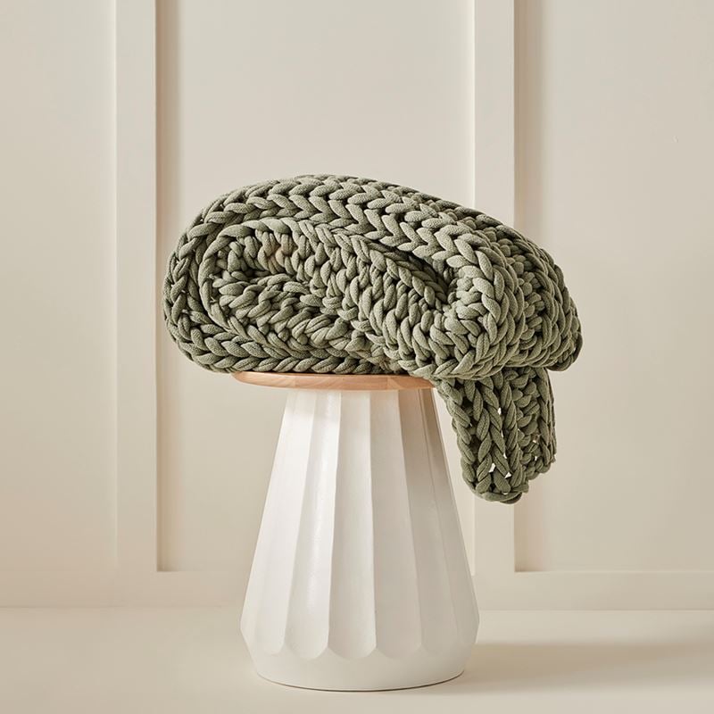 Newport Lily Pad Chunky Knit Throw