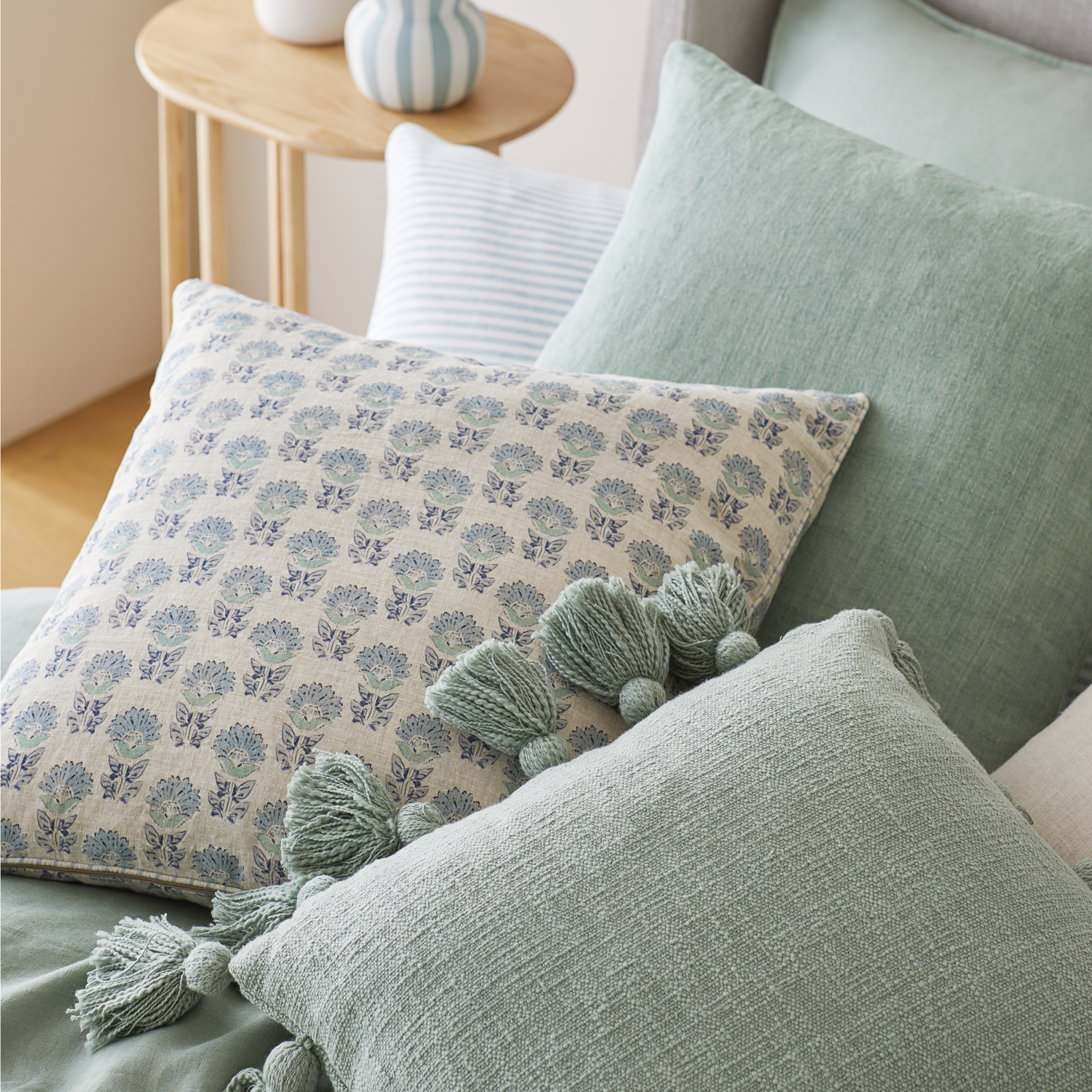 Adairs green cushion 2025