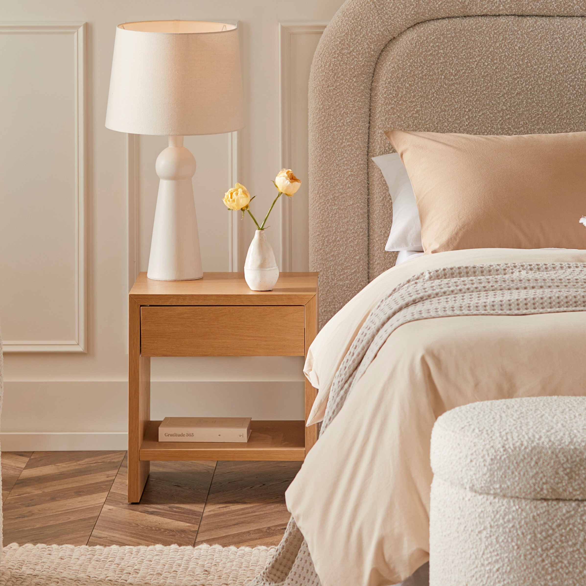 Oak bedroom online side table