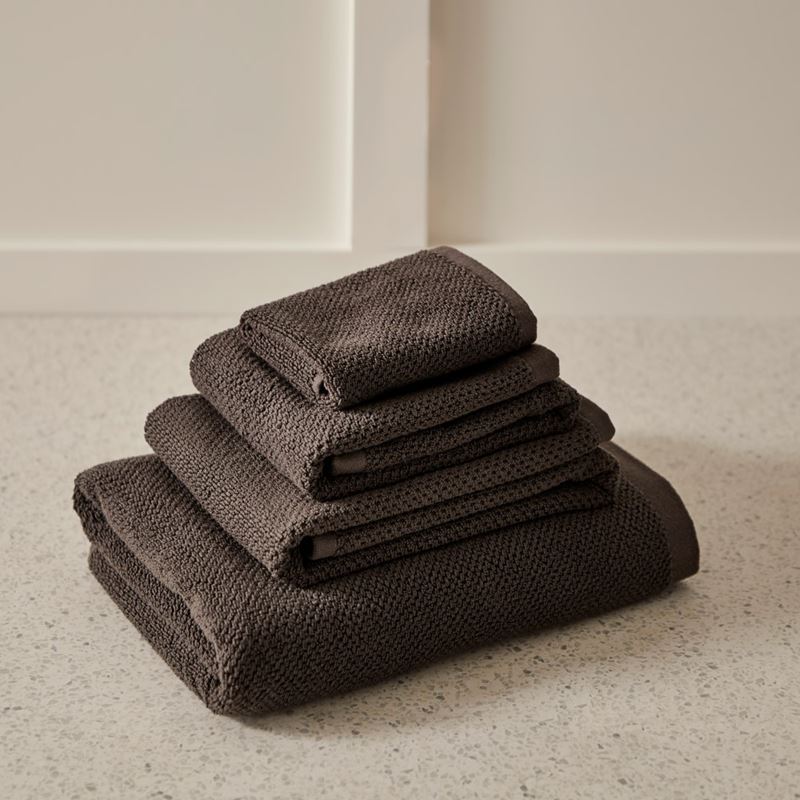 Savannah Coal Textured Towel Range