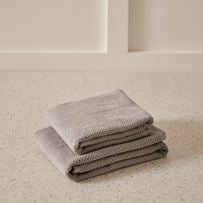 Savannah Pewter Textured Towel Range