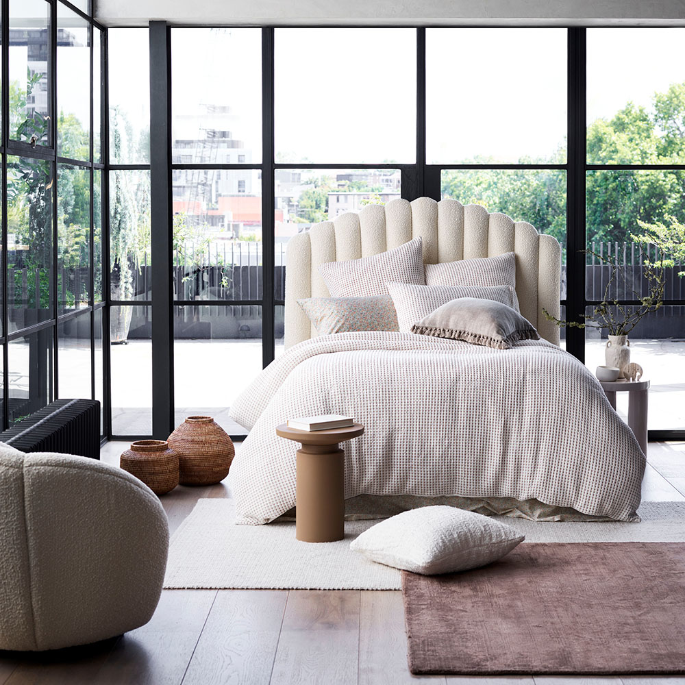 Ariel Ivory Boucle Bedhead Adairs