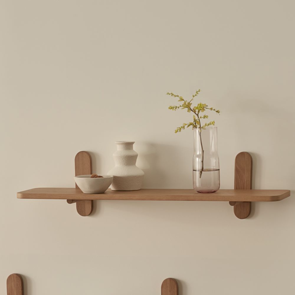 Mark Tuckey Boston Oak Wall Shelf Adairs