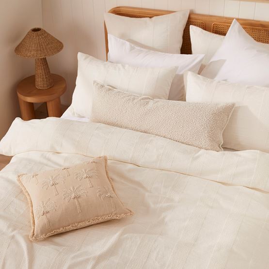 Hervey Off White Quilt Cover Set + Separates