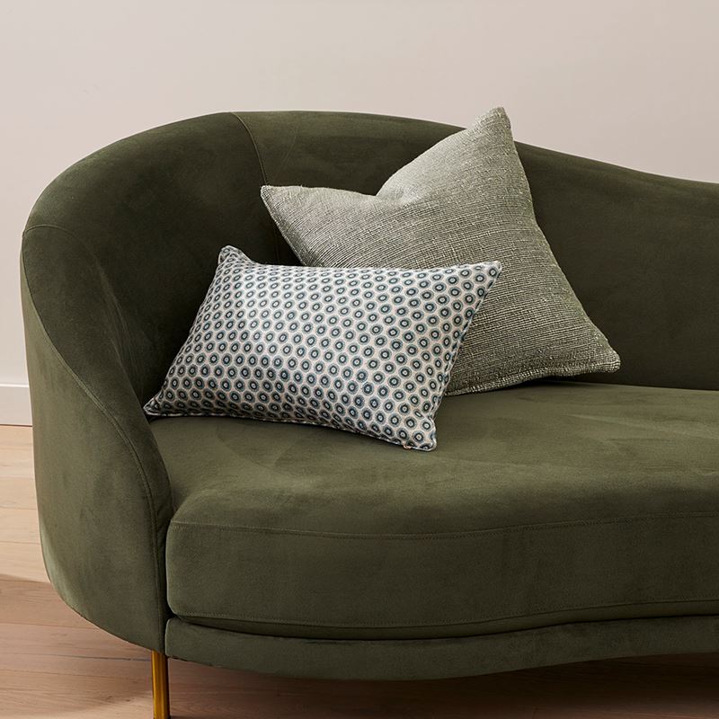 Caspian Green & White Cushion