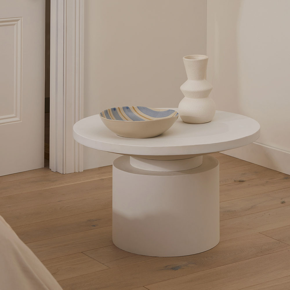 White outlet little table