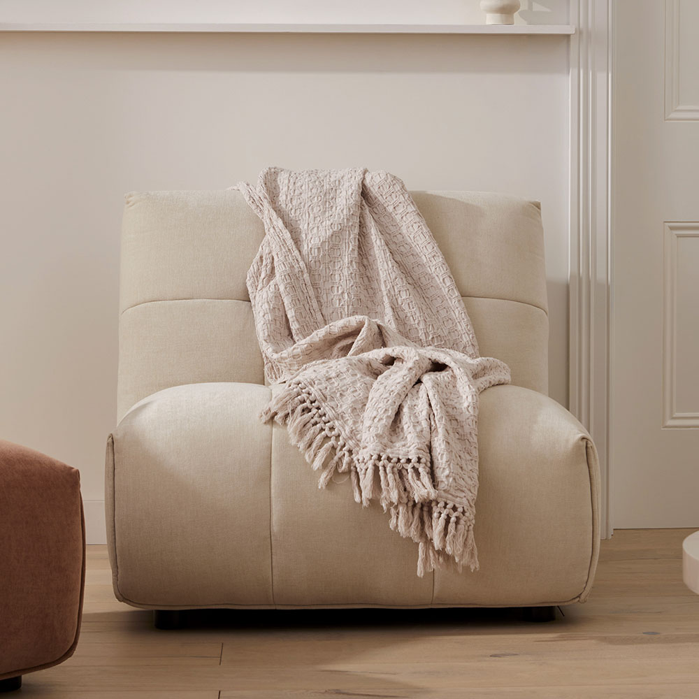 Miller Sand 1 Seater Lounge Chair Adairs