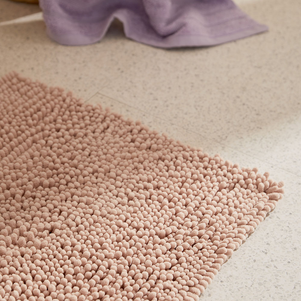 Microplush Nude Pink Bobble Bath Mat Adairs