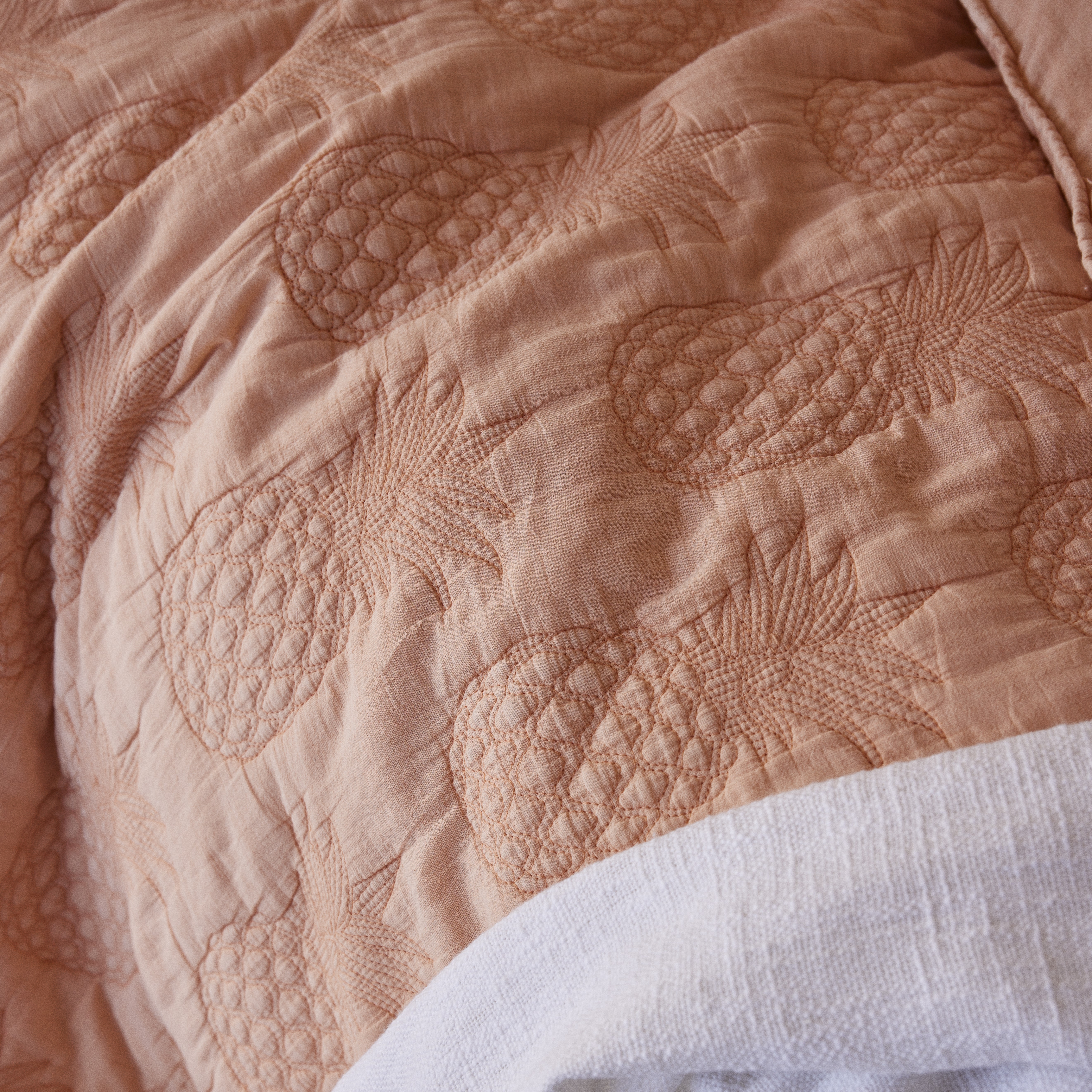 Mimosa Apricot Quilted Quilt Cover Separates Adairs