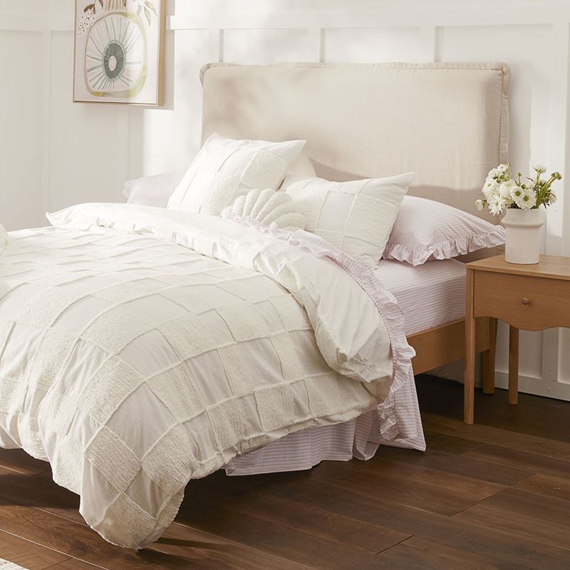 Hana Tufted White Quilt Cover Separates