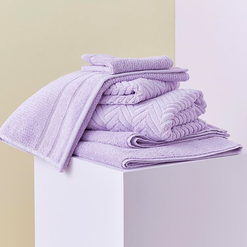 Mimosa Lilac Textured Towel Range